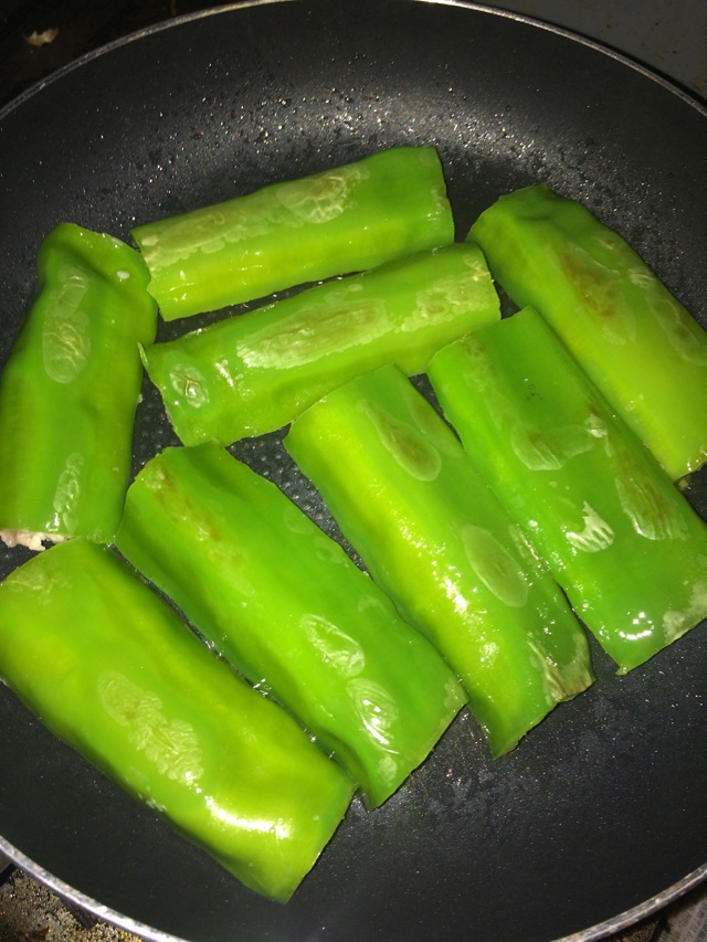 肉酿尖椒的做法图解3