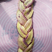 免揉【紫薯手撕面包】的做法图解7