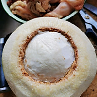 椰子鸡汤（附椰子冻做法）的做法图解3