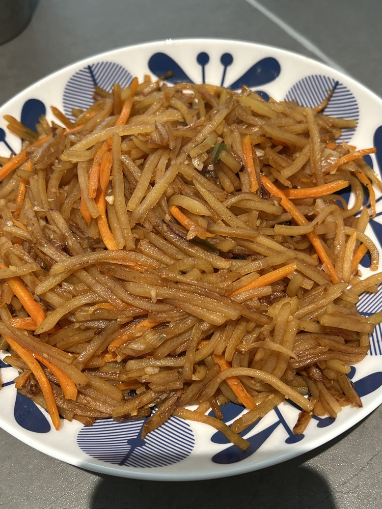 土豆胡萝卜丝的做法