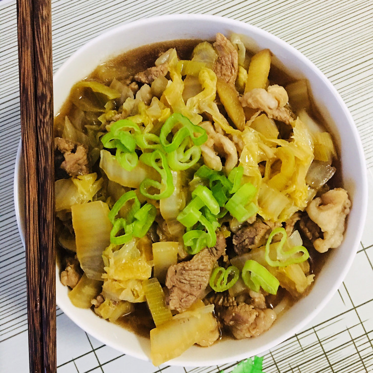 暖心羊肉白菜汤面的做法