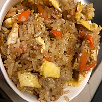 胡萝卜鸡蛋炒饭的做法图解5