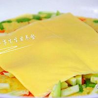 蔬菜奶酪米饭煎饼—剩饭华丽丽变身的做法图解8