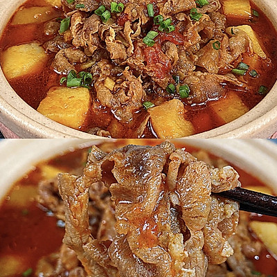 馋的慌番茄土豆肥牛汤