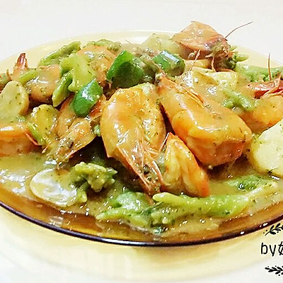 泰式椰香咖喱虾