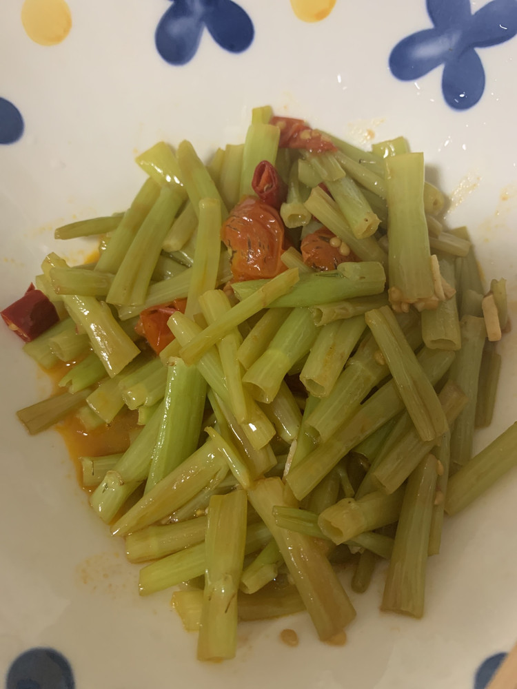 空心菜梗的做法