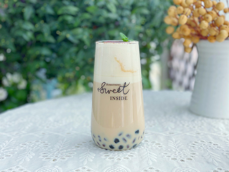 自制健康美味，蜜豆珍珠奶茶的做法
