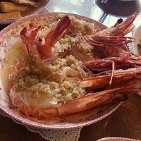 蒜蓉粉丝蒸对虾的做法图解5