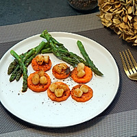 香煎芦笋鲜贝肉#春天不减肥，夏天肉堆堆#的做法图解14