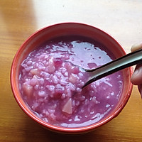 紫薯水果粥的做法图解1