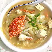 螃蟹白菜炖豆腐的做法图解8