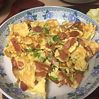 鸡蛋抱火腿肠的做法图解10