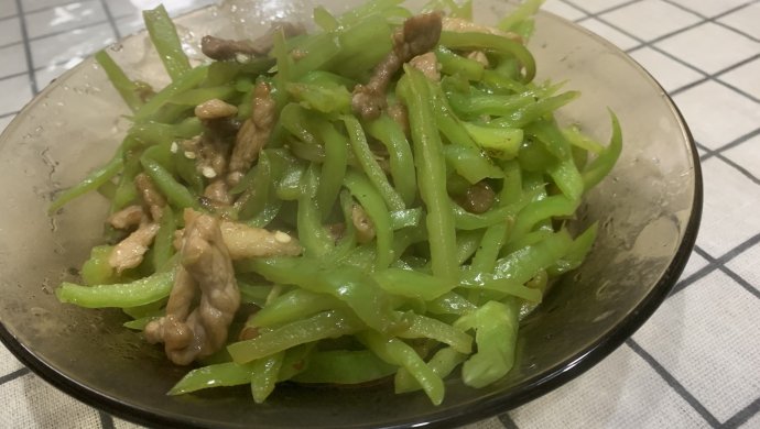 青椒肉丝～