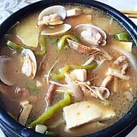 韩式海鲜大酱汤（两人份）的做法图解9
