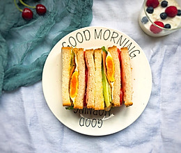 #快手早餐#三明治的做法