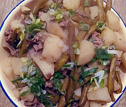 猪肉土豆炖豆角的做法