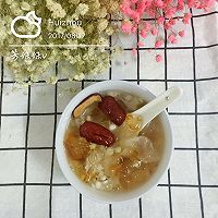 桃胶雪耳薏米红枣牛奶羹的做法图解4