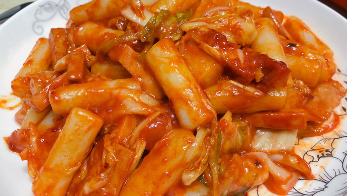 泡菜炒年糕