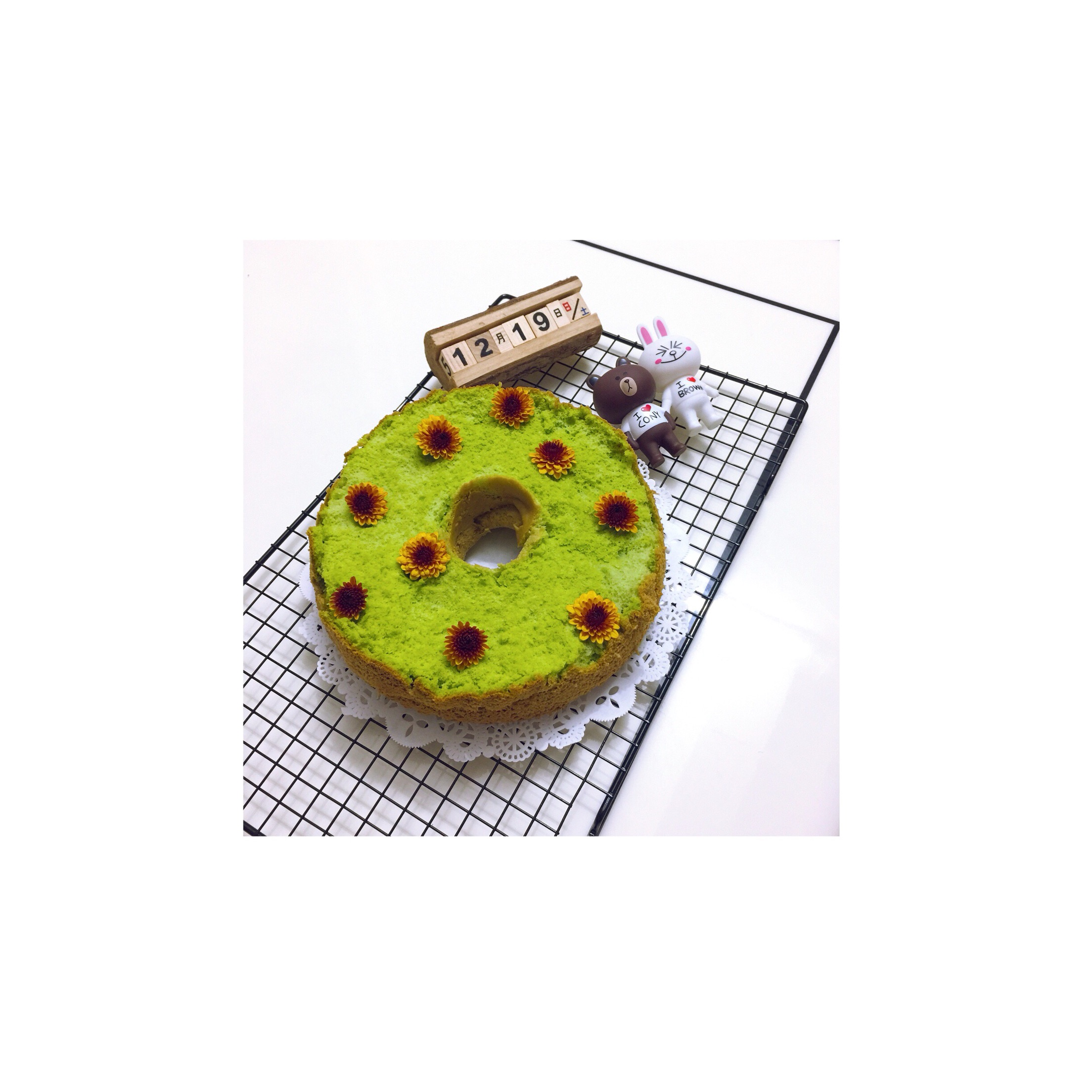 椰浆香兰叶绿蛋糕8寸