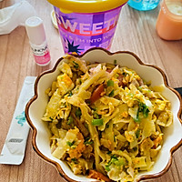 炒饼的做法图解4