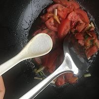 #中粮我买，超模滋味大公开#西红柿虾仁疙瘩汤的做法图解6