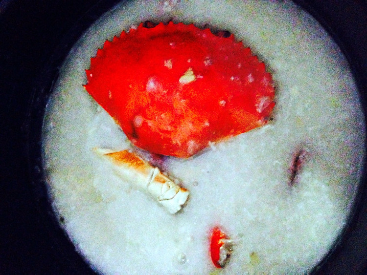 海蟹粥的做法