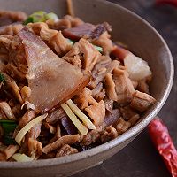 围山公社浏阳菜：萝卜干炒腊肉的做法图解7