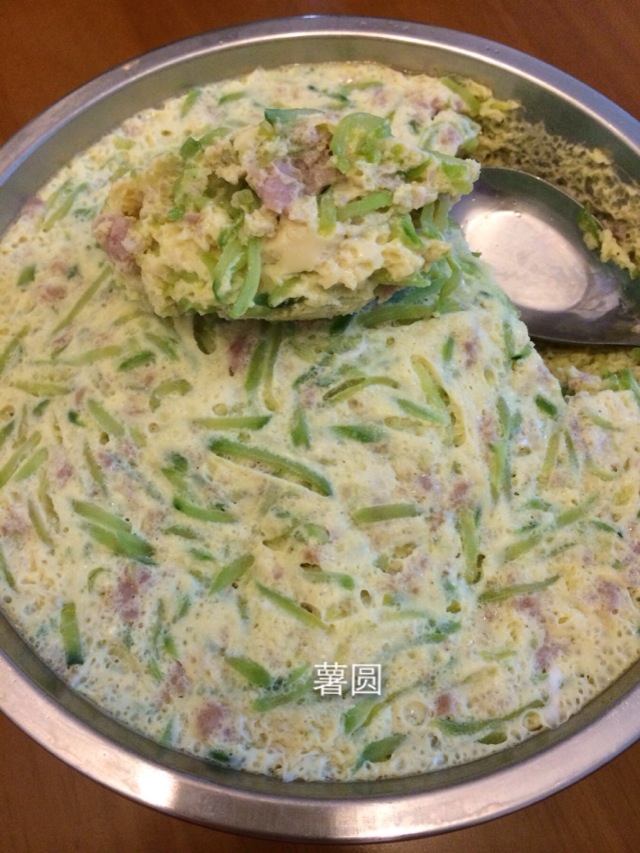 小黄瓜猪肉蒸蛋