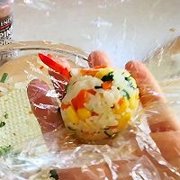 #美食视频挑战赛# 凤尾加拿大北极虾饭团的做法图解12