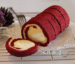 红丝绒双色奶油蛋糕卷的做法