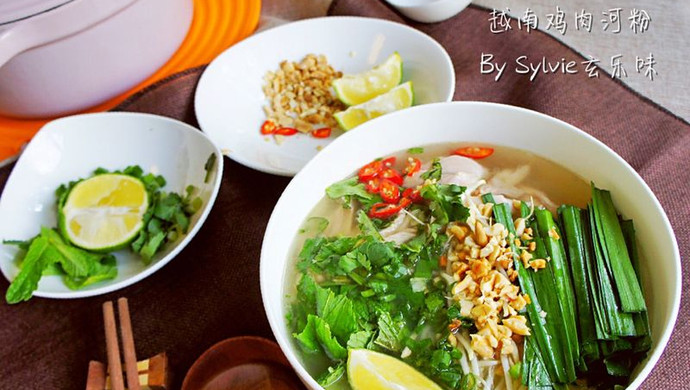越南鸡肉河粉 Chicken Pho--东南亚的异国香（2）