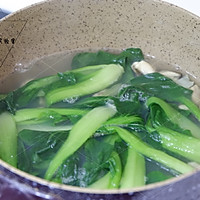 贻贝肉青菜汤（无油）#节后清肠大作战#的做法图解6