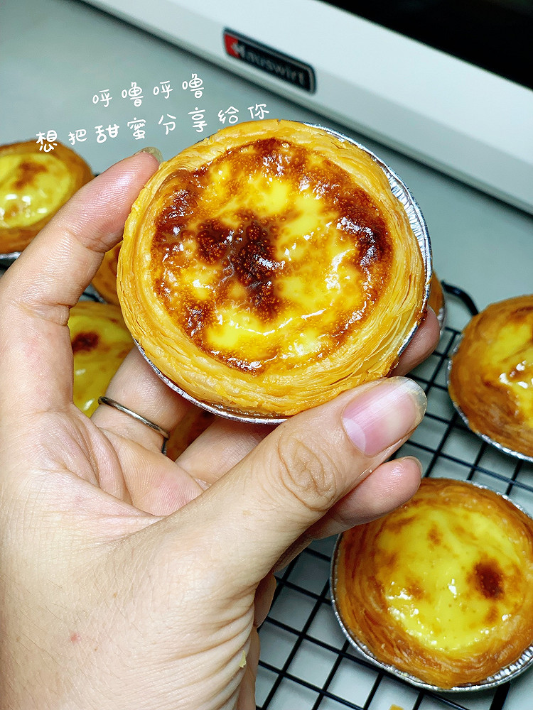 酥到掉渣｜不用淡奶油也能做出美味蛋挞的做法