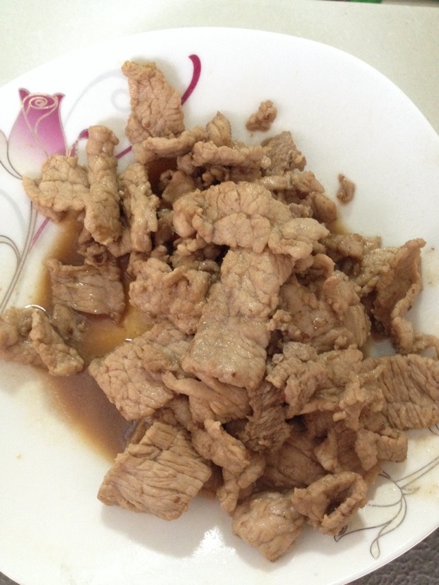 香干肉片的做法图解5
