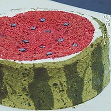 【西瓜蛋糕】高颜值的戚风蛋糕