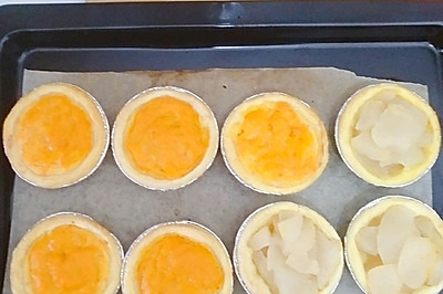 无糖无蛋的~懒人版南瓜红薯蛋挞