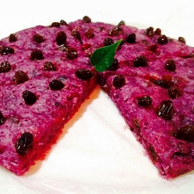 紫薯发糕饼