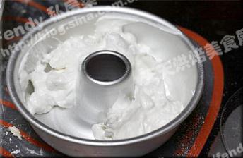 【低热量】——柔软弹韧的芝士粒天使蛋糕 的做法图解5