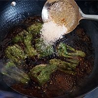 虎皮青椒塞肉的做法图解6