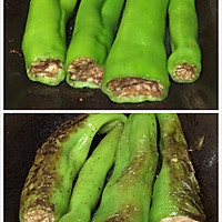 肉酿虎皮煎椒的做法图解3