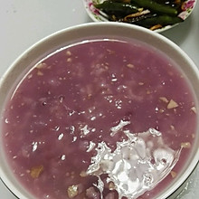 核桃银耳紫薯粥