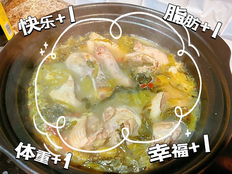酸菜母鸡汤的做法