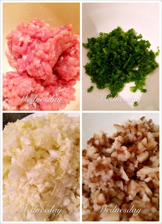 猪肉白菜饺子的做法图解2