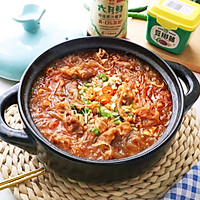 #暖冬酱在手，嗨吃部队锅#酱香羊肉粉丝煲的做法图解8