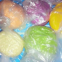 色彩斑斓小圆饼的做法图解4