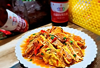 #新春美味菜肴#茄汁黄金蛋包肉的做法