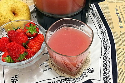养生果汁-草莓梨汁
