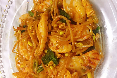 炒鱼条子面