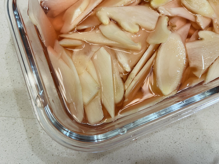 紫苏泡子姜的做法