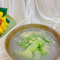 #刘畊宏女孩减脂饮食#清清爽爽的丝瓜汤的做法图解5
